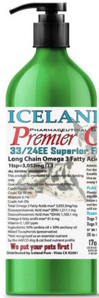 Iceland Pure Health Enhancing Omega Oil For Large Dogs 17 oz