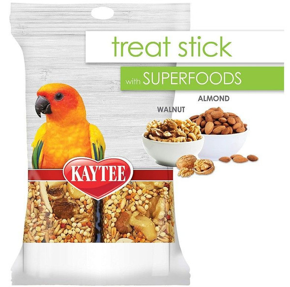 Kaytee Superfoods Avian Treat Stick - Walnut & Almonds 5.5 oz