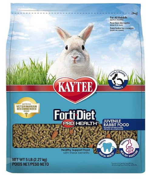 Kaytee Forti-Diet Pro Health Juvenile Rabbit Food 5 lbs