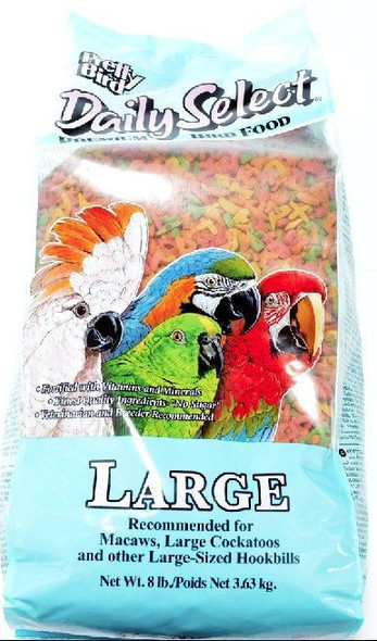 Pretty Bird Daily Select Premium Bird Food Large - 8 lbs
