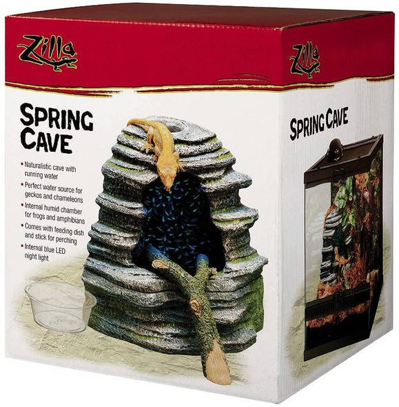 Zilla Spring Cave Reptile Decor 1 Count