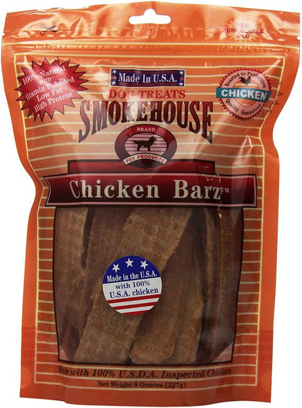 Smokehouse Chicken Barz Dog Treats 8 oz