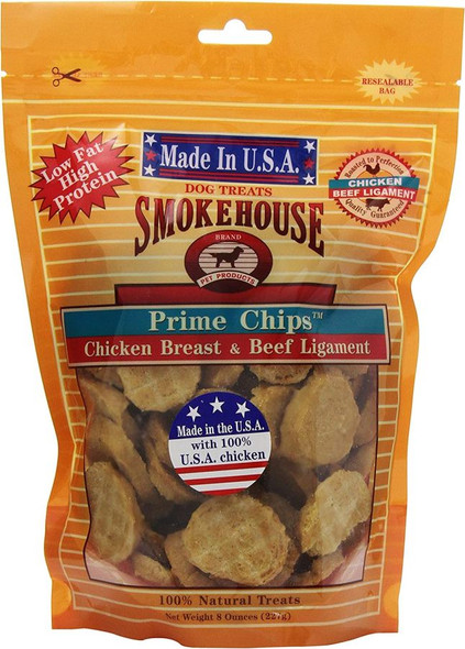 Smokehouse Treats Prime Chicken & Beef Chips 8 oz