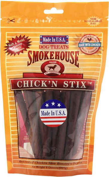 Smokehouse Chick'n Stix Dog Treats 8 oz