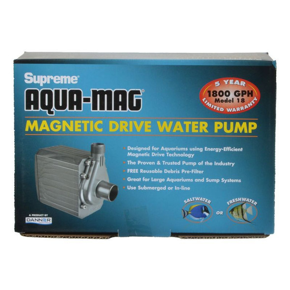 Supreme Aqua-Mag Magnetic Drive Water Pump Aqua-Mag 18 Pump (1,800 GPH)