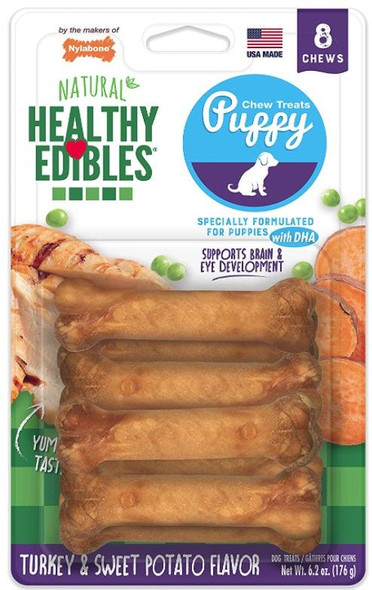 Nylabone Healthy Edibles DHA Omega-3 Puppy - Turkey Sweet Potato Flavor - 9256