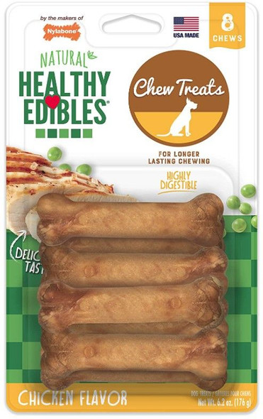 Nylabone Healthy Edibles Wholesome Dog Chews - Chicken Flavor - 9478