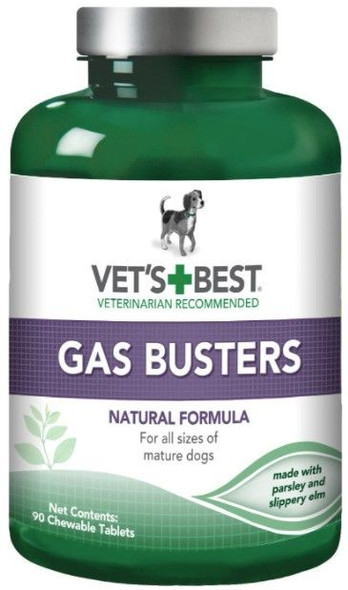 Vets Best Gas Busters for Dogs 90 Tablets