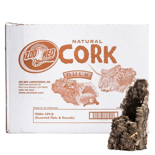 Zoo Med Natural Cork Rounds Bulk (15 lbs Assorted Flats & Rounds)