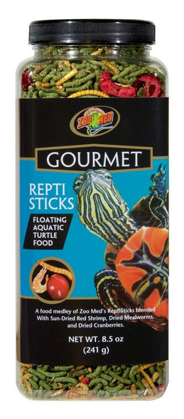 Zoo Med Gourmet Repti Sticks Floating Aquatic Turtle Food 8.5 oz