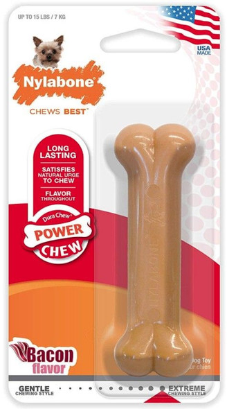 Nylabone Dura Chew Durable Dog Bone - Bacon Flavor - 6218