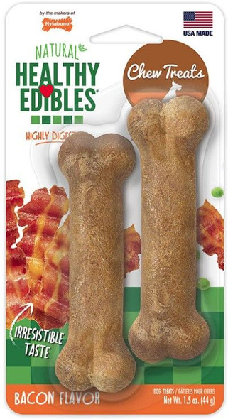 Nylabone Healthy Edibles Wholesome Dog Chews - Bacon Flavor - 3149