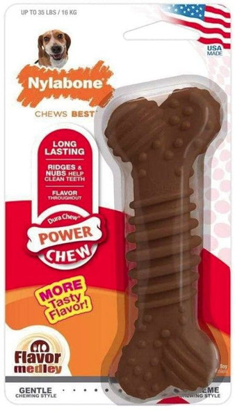 Nylabone Dura Chew Power Chew Bone Flavor Medley - 2967