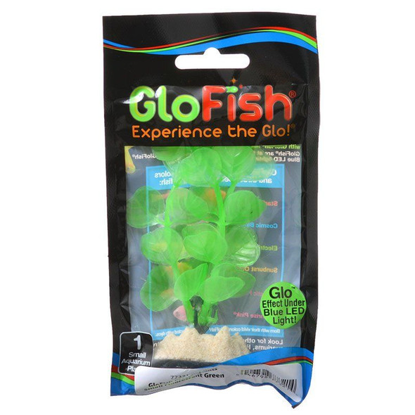GloFish Green Aquarium Plant Small - (4-5.5 High)