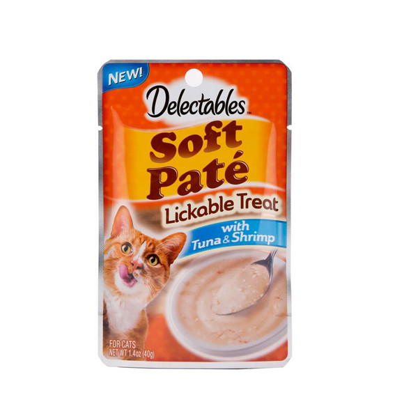 Hartz Soft Pate Lickable Treat for Cats Tuna and Shrimp 1.4 oz