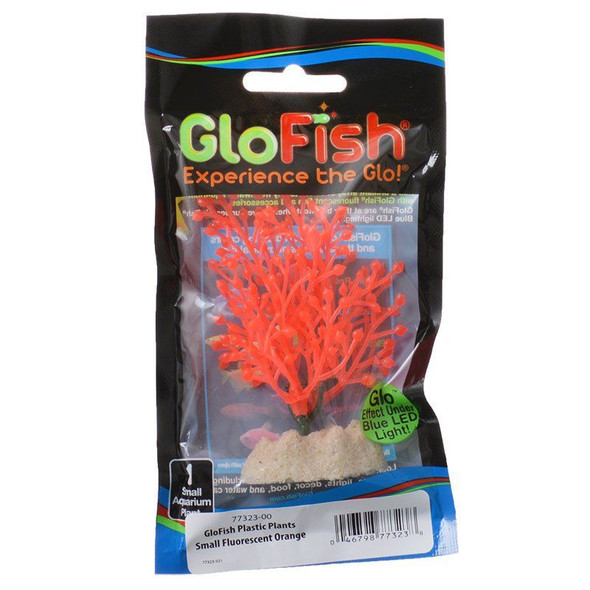 GloFish Orange Aquarium Plant Small - (4-5.5 High)