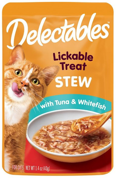 Hartz Delectables Stew Lickable Cat Treats - Tuna & Whitefish 1.4 oz