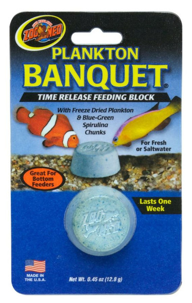Zoo Med Plankton Banquet Fish Feeding Block Regular - 1 Pack