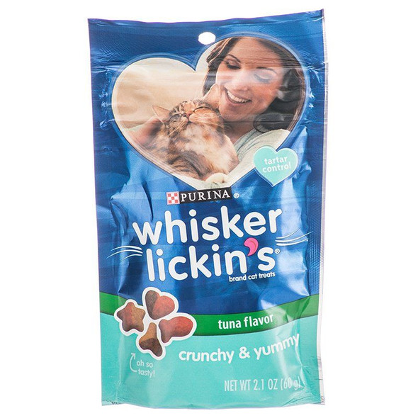 Purina Whisker Lickin's Crunch Lovers Tuna Flavored Cat Treats 1.7 oz