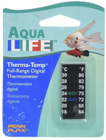 Penn Plax Digital Thermometer Small Strip 2 1 count