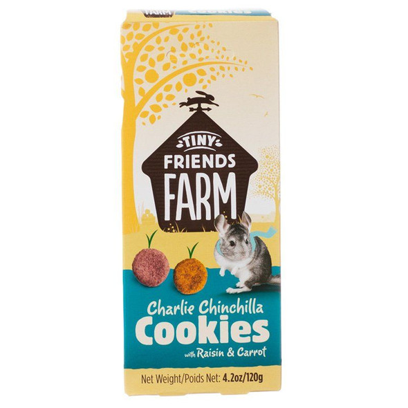 Tiny Friends Farm Charlie Chinchilla Cookies with Raisin & Carrot 4.2 oz