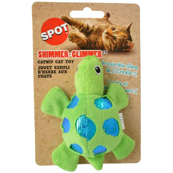 Spot Shimmer Glimmer Turtle Catnip Toy - Assorted Colors 1 Count