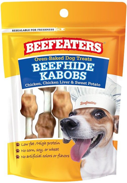 Beefeaters Oven Baked Beefhide Kabobs Dog Treat 1.58 oz