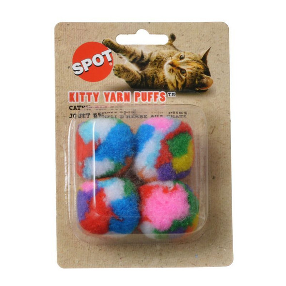 Spot Spotnips Yarn Puffballs Cat Toys 4 Pack