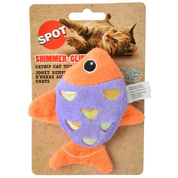 Spot Shimmer Glimmer Fish Catnip Toy - Assorted Colors 1 Count