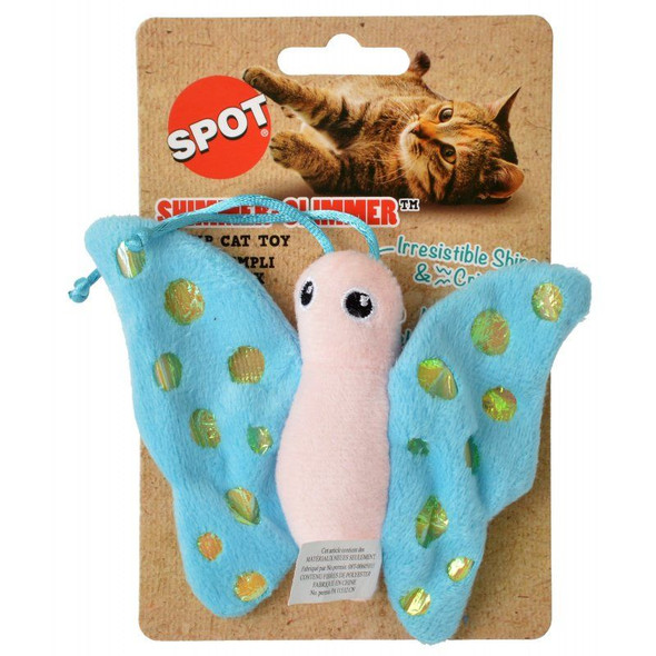 Spot Shimmer Glimmer Butterfly Catnip Toy - Assorted Colors 1 Count