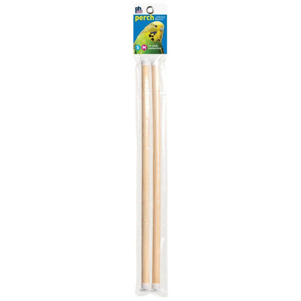 Prevue Birdie Basics Perch - Small/Medium Birds 14L x 7/16W - 2 Pack