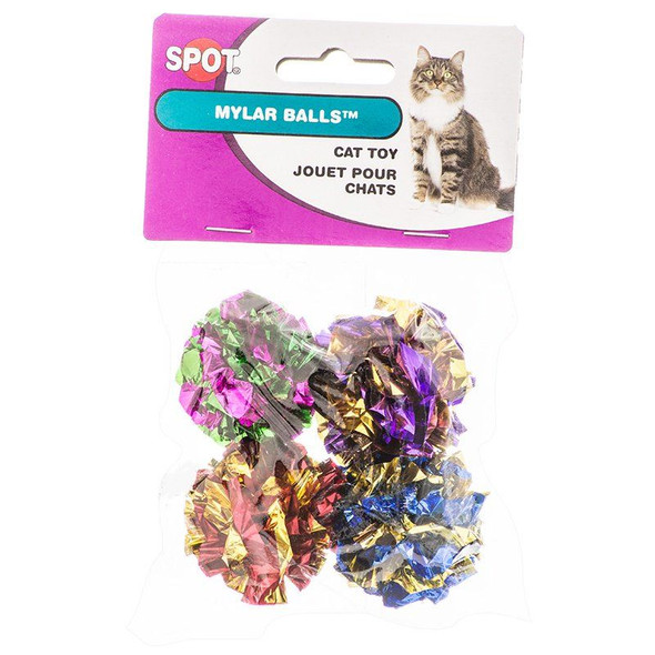 Spot Spotnips Mylar Balls Cat Toys 4 Pack