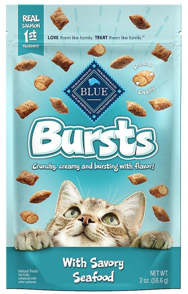 Blue Buffalo Bursts Cat Treats Savory Seafood 2 oz