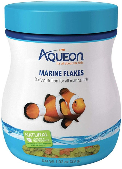 Aqueon Marine Flakes Fish Food 1.02 oz
