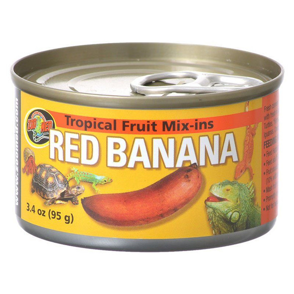 Zoo Med Tropical Friut Mix-ins Red Banana Reptile Treat 4 oz