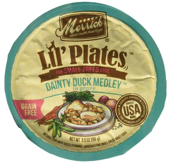 Merrick Lil Plates Grain Free Dainty Duck Medley 3.5 oz