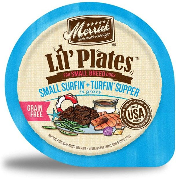 Merrick Lil Plates Grain Free Small Surfin + Turfin Supper 3.5 oz