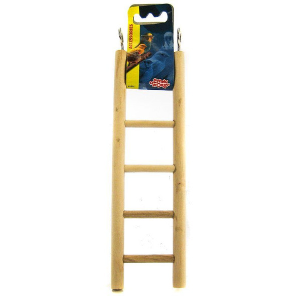 Living World Wood Ladders for Bird Cages 8.75 High - 5 Step Ladder