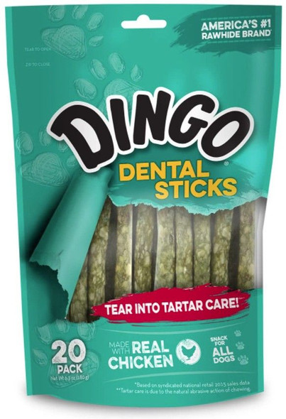 Dingo Dental Sticks for Tartar Control 20 Pack