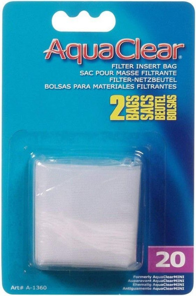 AquaClear Filter Insert Nylon Media Bag 20 gallon - 2 count