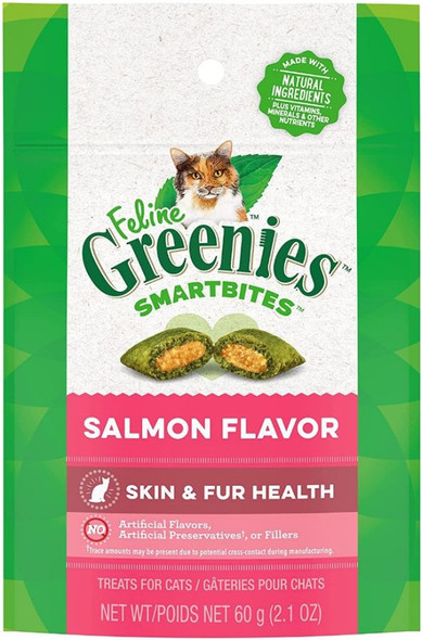 Greenies SmartBites Healthy Skin & Fur Tuna Flavor Cat Treats 2.1 oz