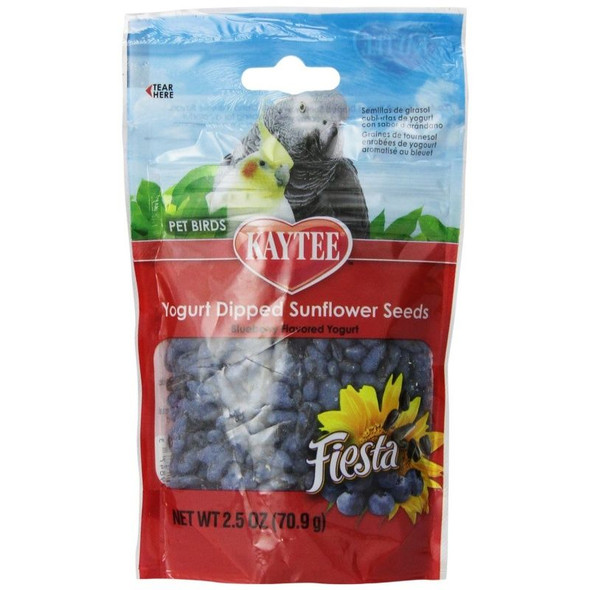 Kaytee Fiesta Yogurt Dipped Sunflower Seeds - Blueberry 2.5 oz