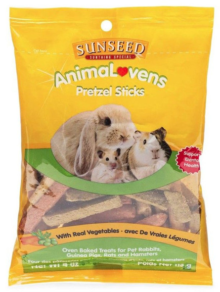 Sunseed AnimaLovens Pretzel Sticks for Small Animals 4 oz