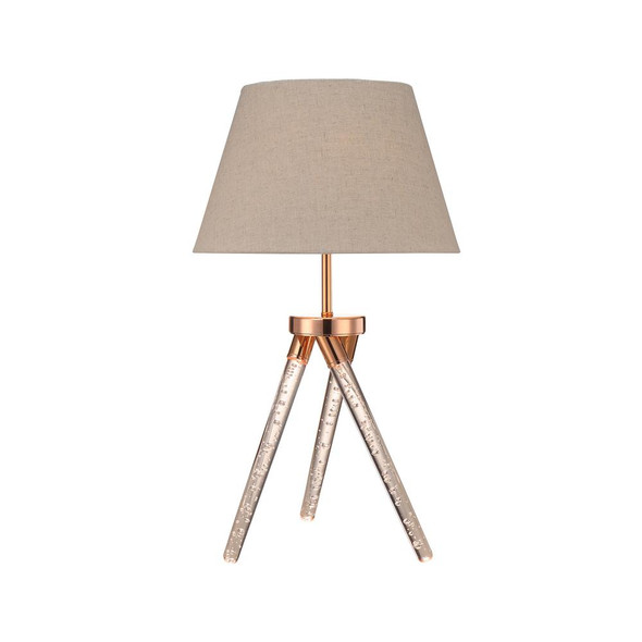 Cici Table Lamp, Rose Gold