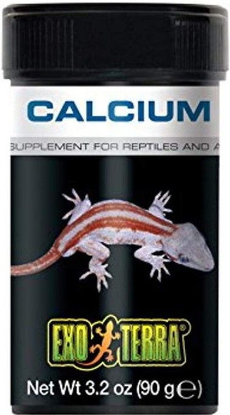 Exo-Terra Calcium Powder Supplement for Reptiles & Amphibians 3.2 oz (90 g)