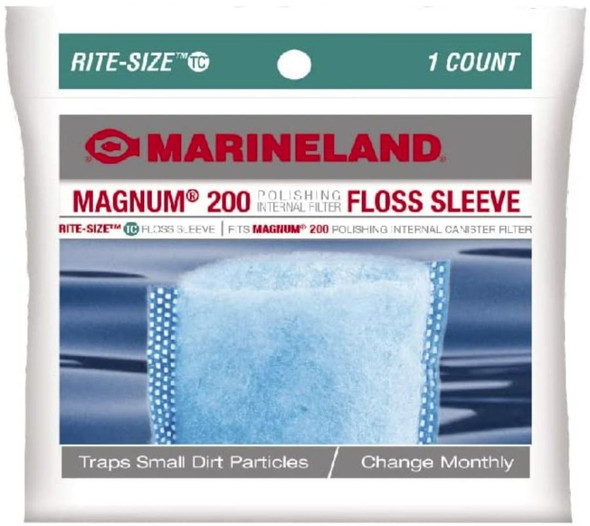 Marineland Rite-Size TC Floss Sleeve for Magnum 200 Polishing Internal Filters 1 count