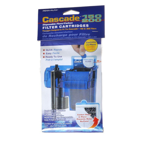 Cascade 150/200 Disposable Floss & Carbon Power Filter Cartridges 1 Pack