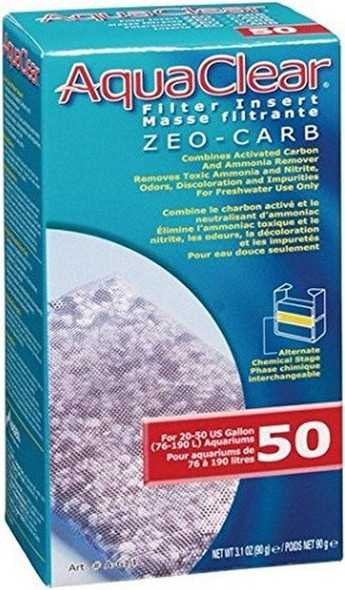 AquaClear Filter Insert - Zeo-Carb 50 gallon - 1 count