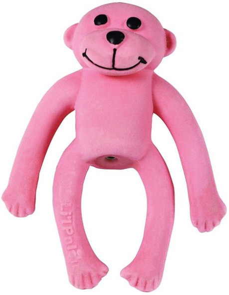 Lil Pals Latex Monkey Dog Toy Pink 1 count