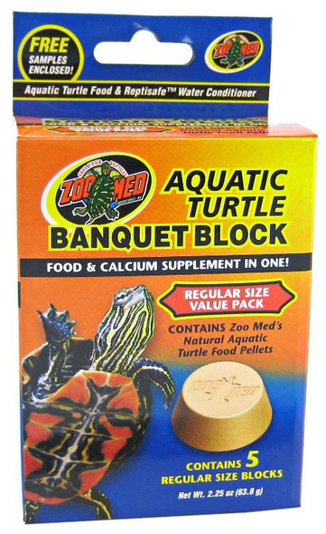 Zoo Med Aquatic Turtle Banquet Block Regular (5 Pack)